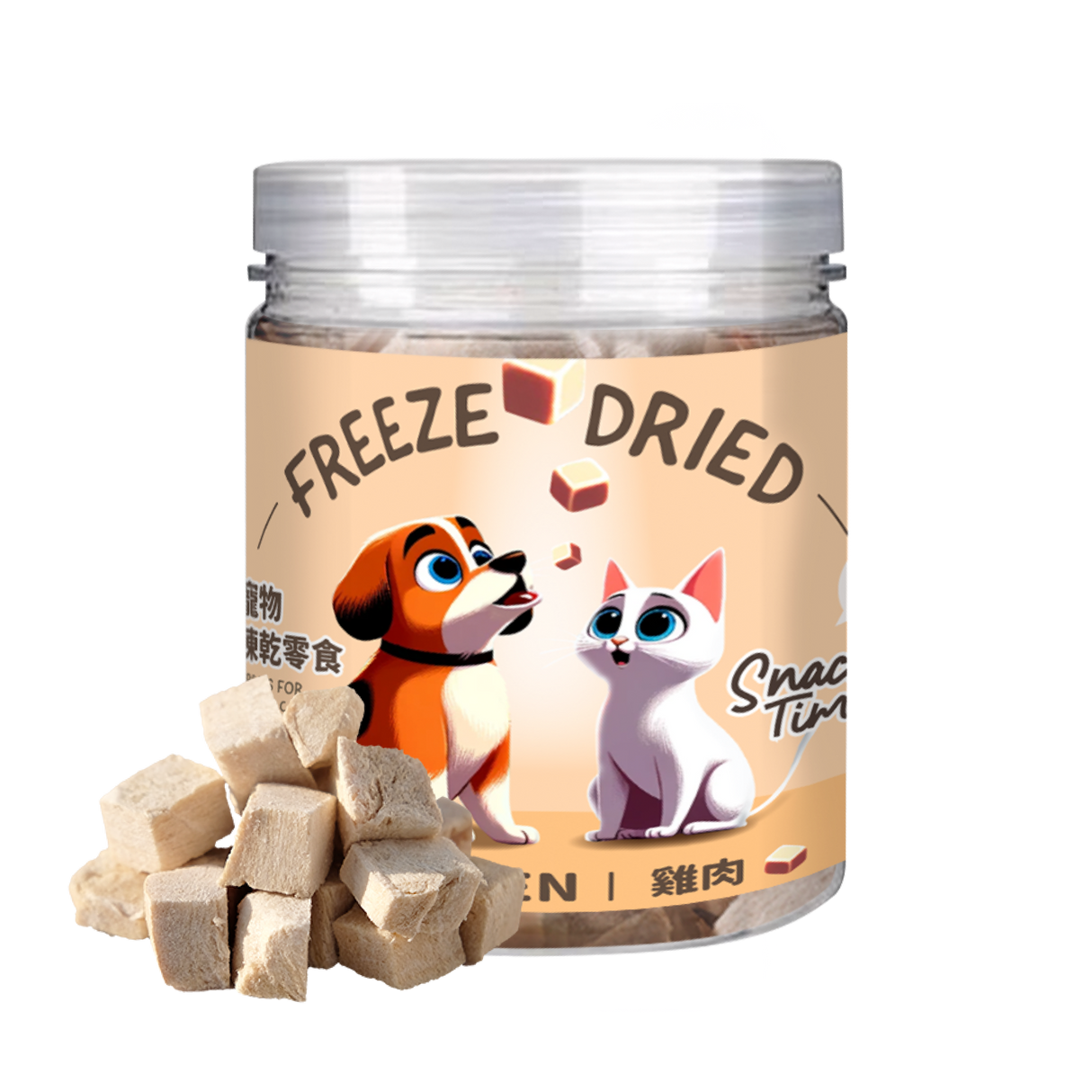 Snack Time 點心時間 MIT雞肉 牛肉 紫薯 貓草凍乾 寵物零食 75g