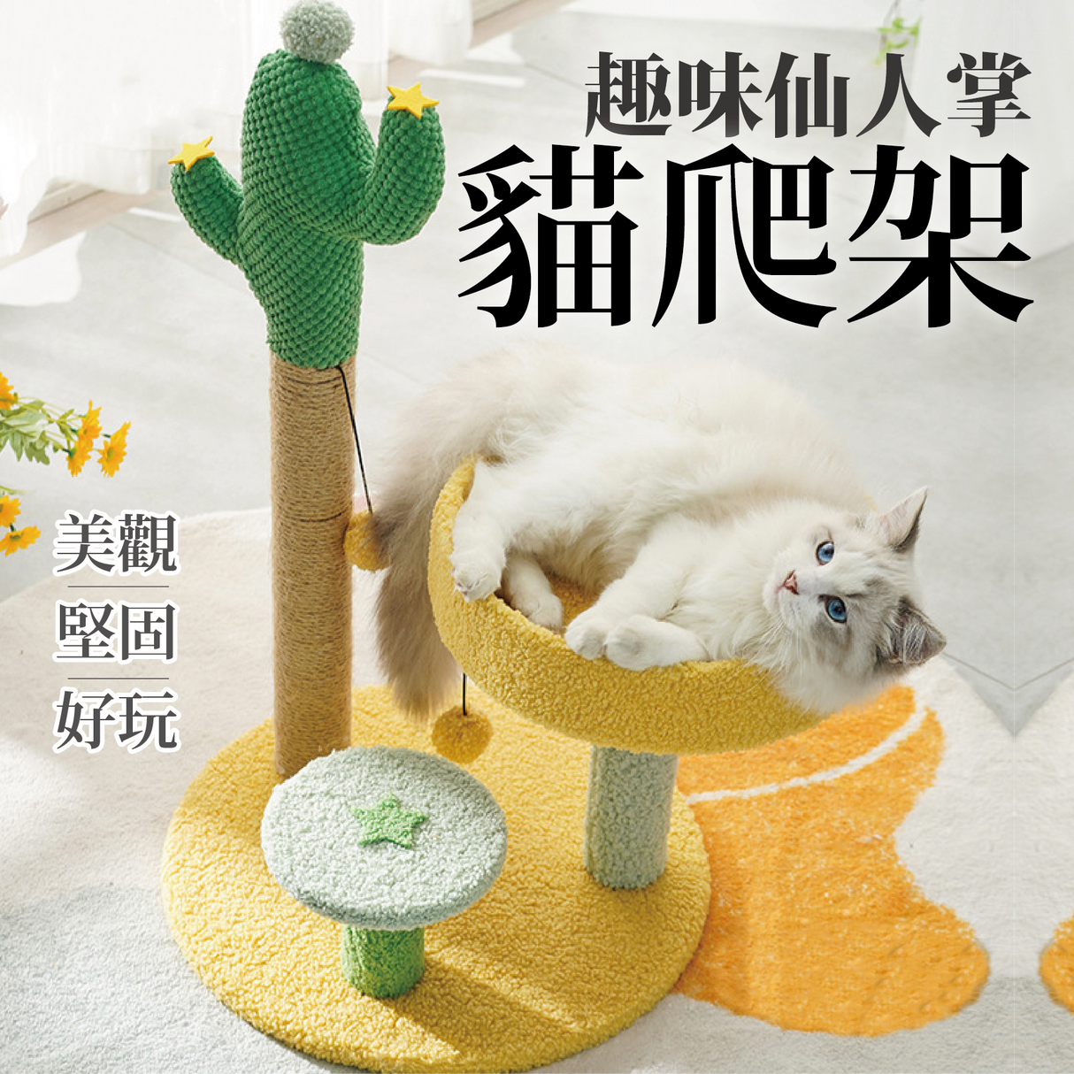 仙人掌貓爬架 貓跳台