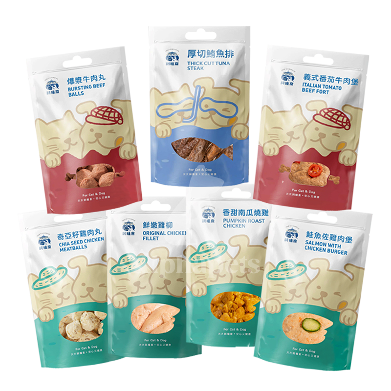 Fudohouse 飼糧倉 蒸鮮 寵物鮮食 常溫鮮食 高壓滅菌真空包裝 拆封即食 25g/50g/100g