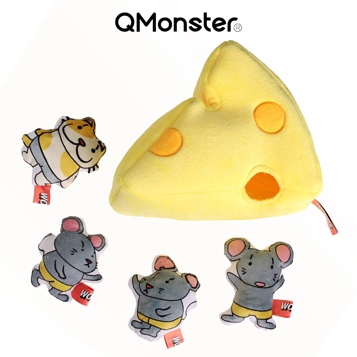 Q-MONSTER 掏掏益智玩具系列 奶酪貓和老鼠