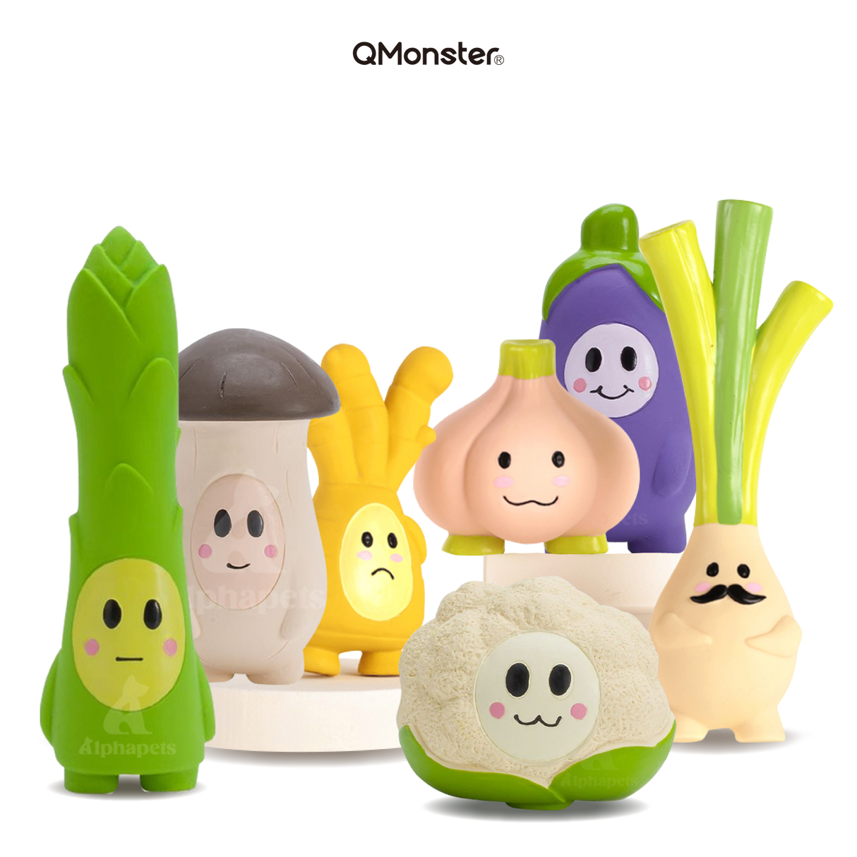 Q-MONSTER 薑蔥蒜家族 小小蔬菜家族 發聲玩具