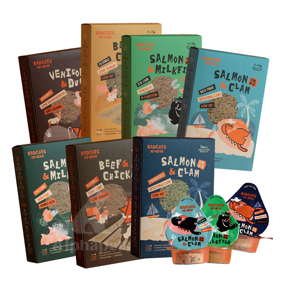 BADCATS牠喵的 凍乾主食肉罐餅 15g / 180g (15g x 12包入 /盒)