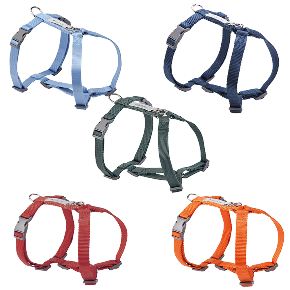 tails&me 尾巴與我 經典尼龍帶胸背帶 Nomo單色系列 寵物胸背帶