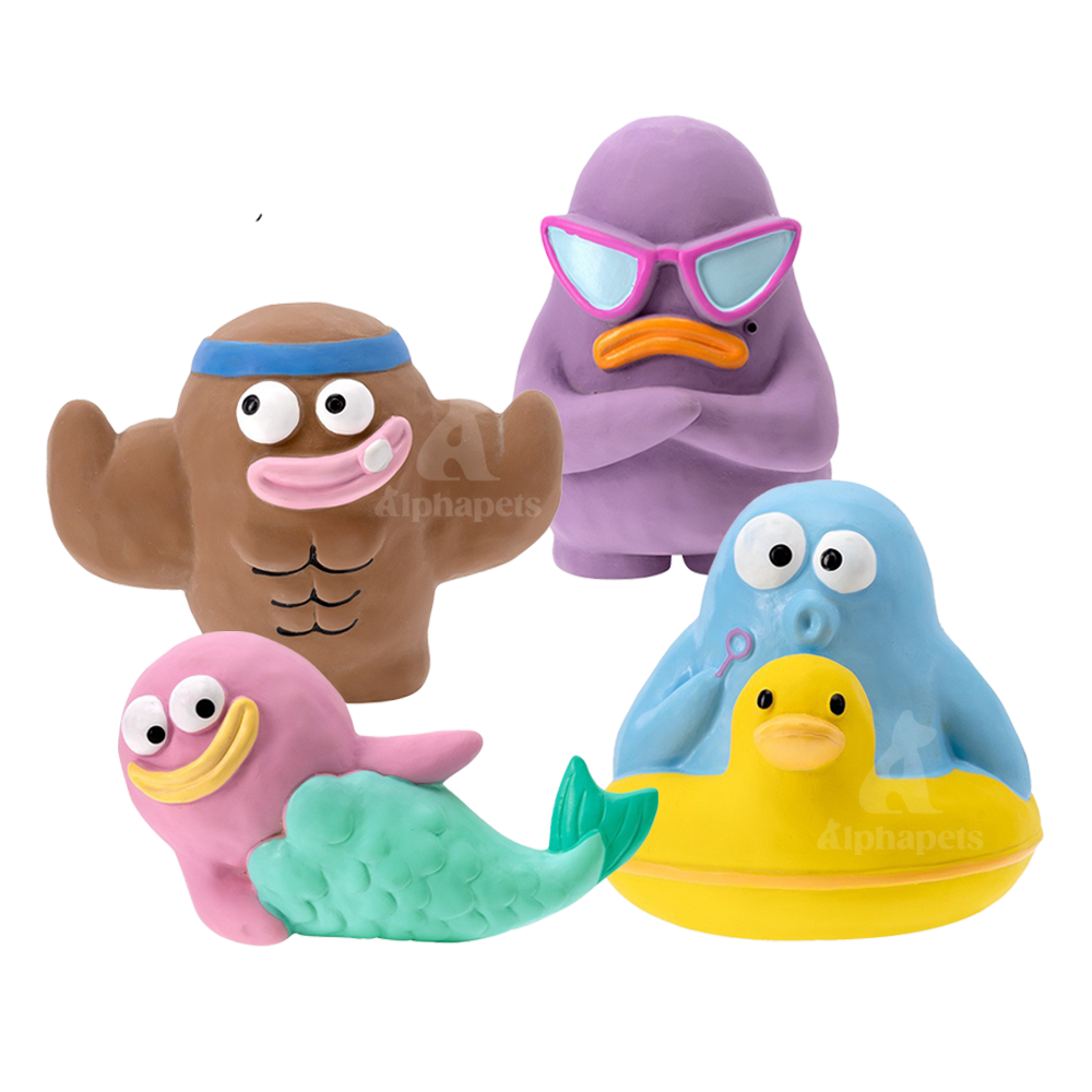 Q-MONSTER 泥塑家族系列 寵物啃咬發聲玩具 狗狗玩具 4款