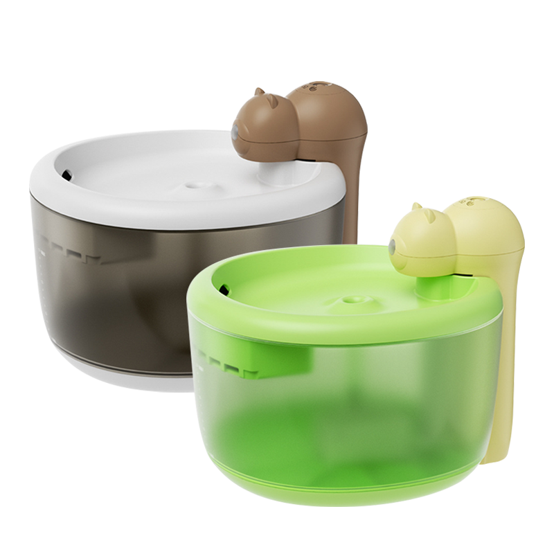 AIWO 艾窩 小熊 / 小蜜蜂寵物無線飲水機 自動飲水器 四層過濾芯 2.2L