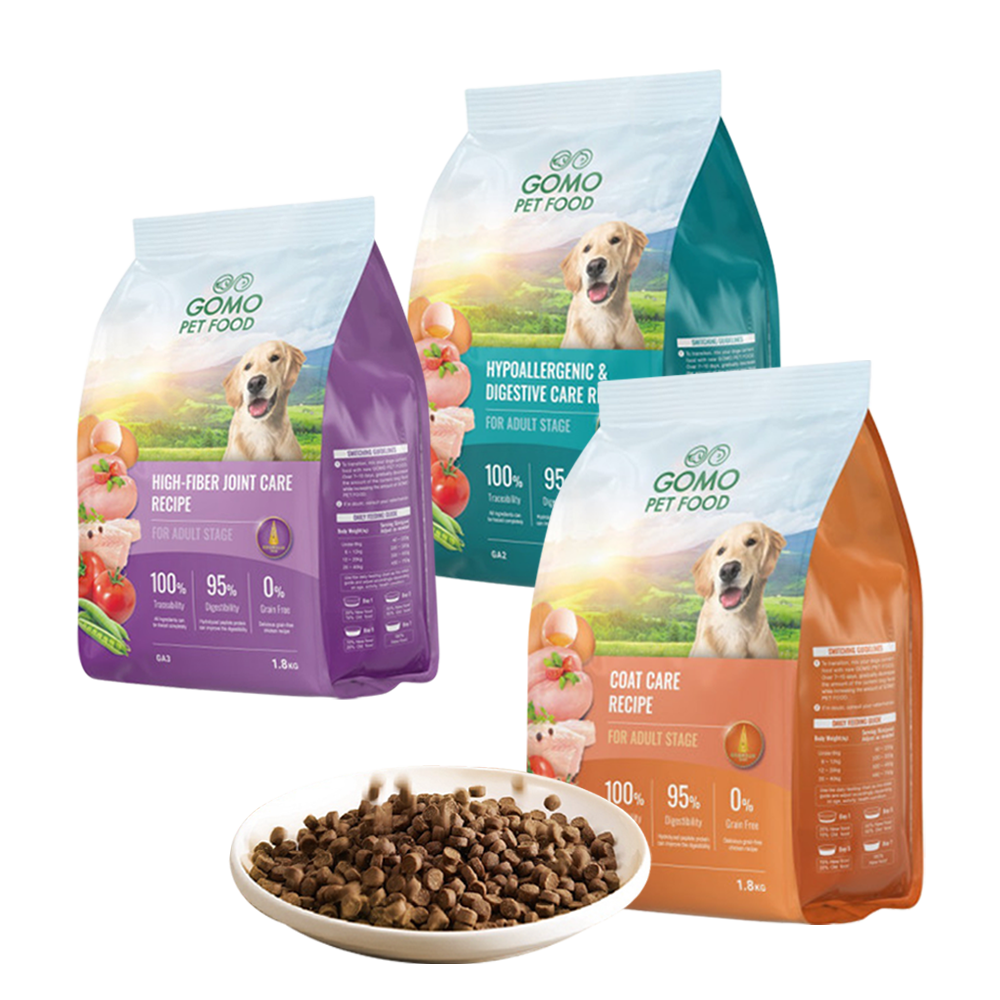 GOMO大成 成犬無穀低敏 美膚亮毛 / 腸胃 / 高纖關節配方 機能犬糧 1.8kg / 3.5kg