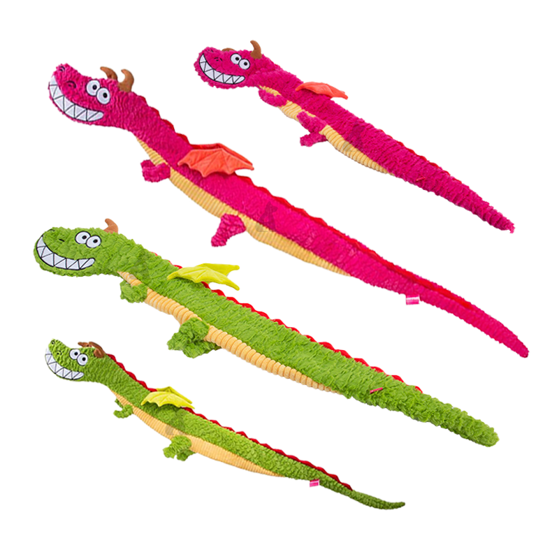 Q-MONSTER 響紙龍發聲玩具 毛絨玩具 寵物玩具