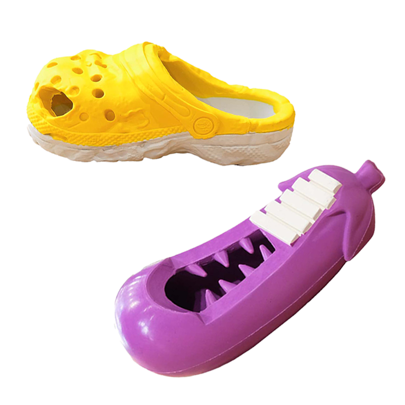 PETOPIA 咬不壞的玩具 磨牙玩具 茄子/拖鞋