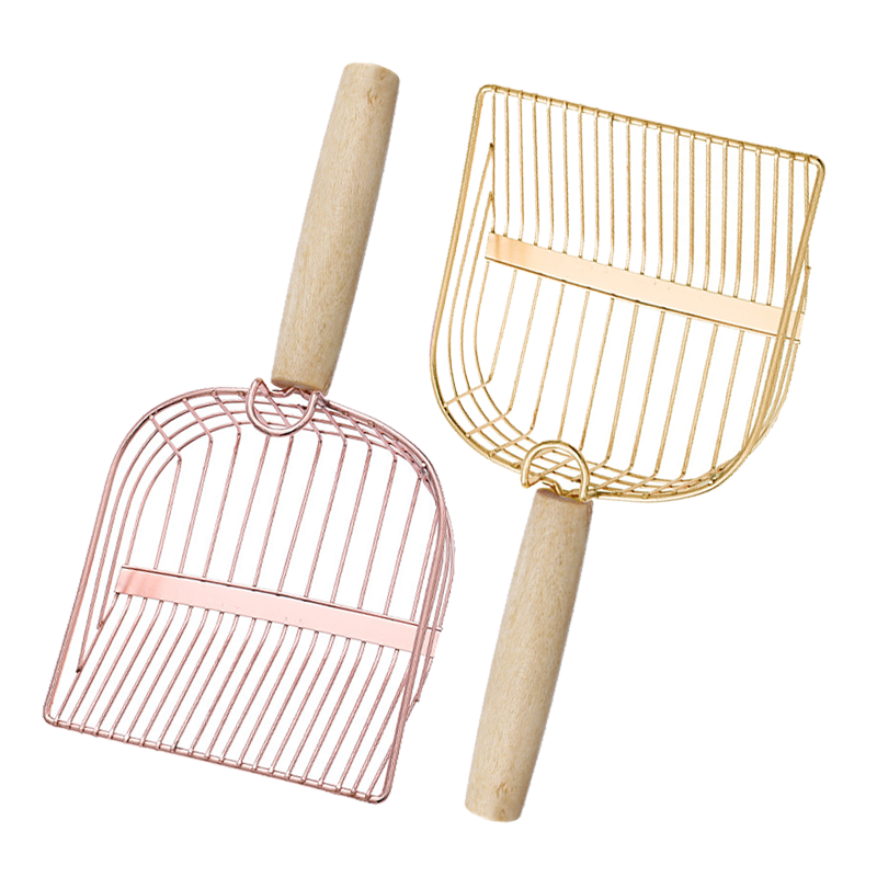 金屬電鍍貓砂鏟 大小間距設計 貓砂鏟