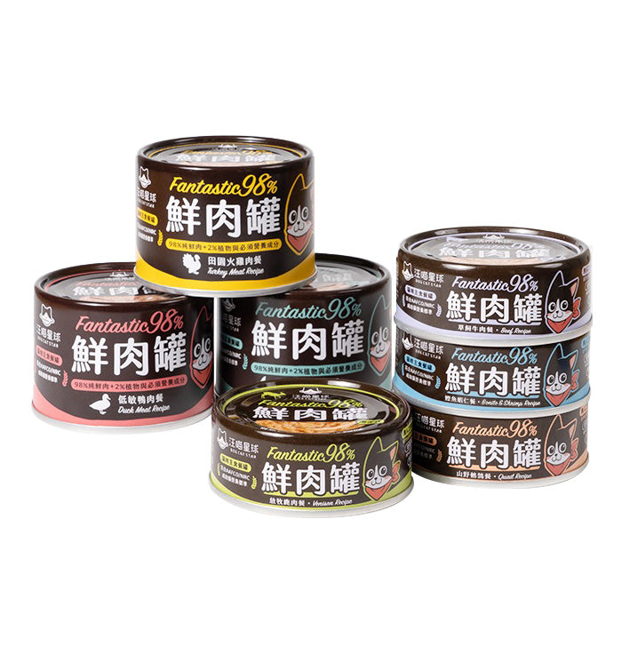 DogCatStar汪喵星球 貓用Fantastic 98%鮮肉無膠主食罐 85g