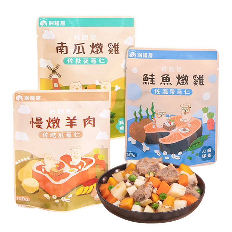 Fudohouse 飼糧倉 寵物餐包 鮮肉主食餐包 狗餐包 天然食材 無防腐劑 開封即食 可加熱 150g