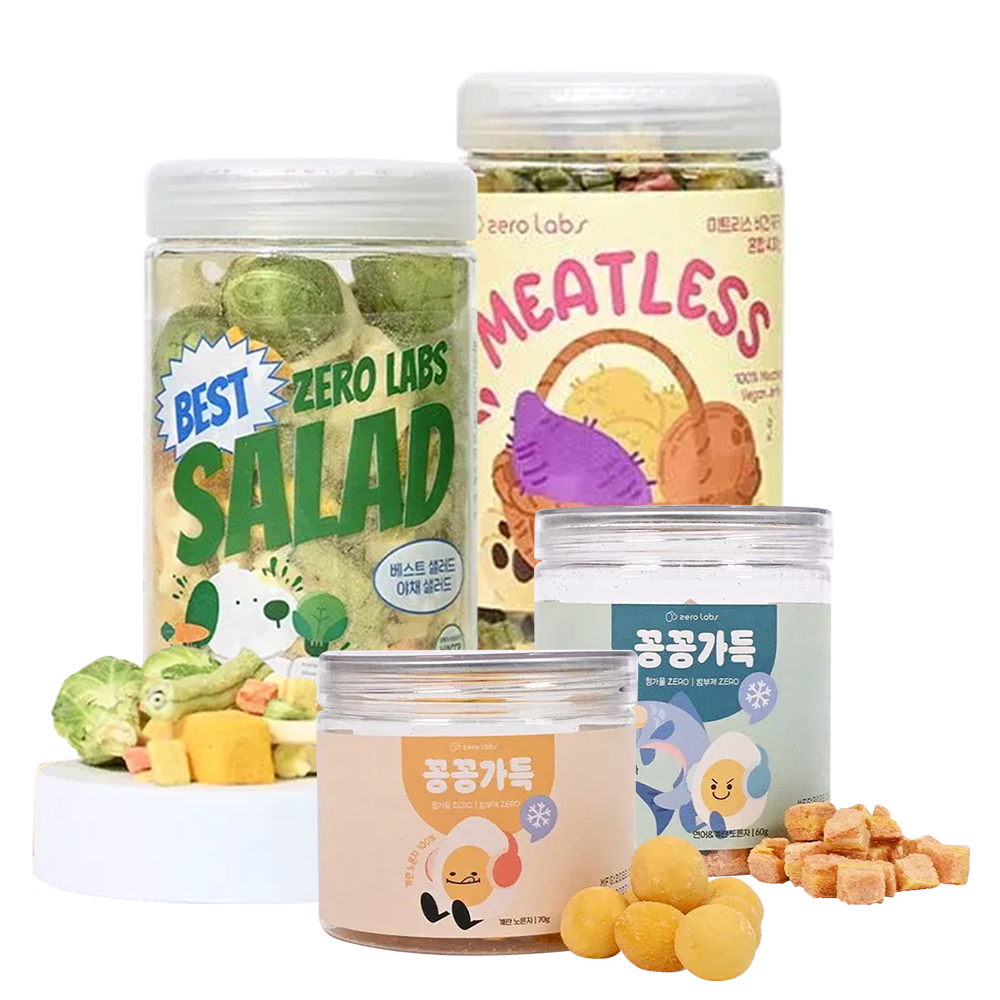 ZERO LABS 蛋黃凍乾 / 鮭魚蛋黃凍乾 / 蔬果沙拉凍乾 犬貓零食 60g / 70g