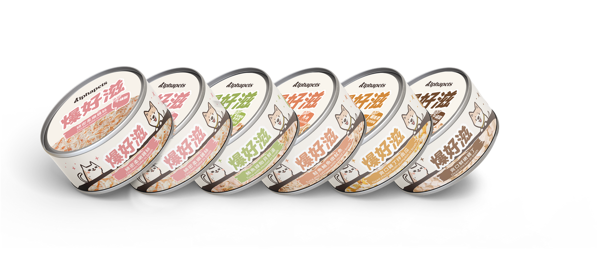 爆好滋 - 貓狗通用 - 無膠鮮肉湯罐 80g x 6入