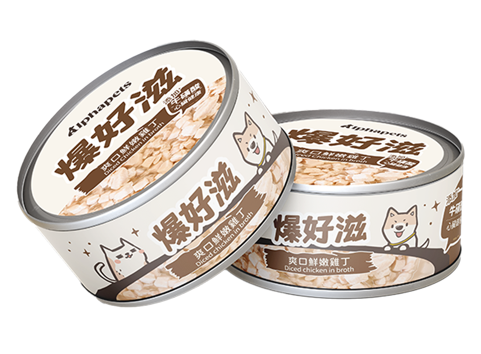 爆好滋 貓狗通用 無膠鮮肉湯罐 80g x 24罐/箱
