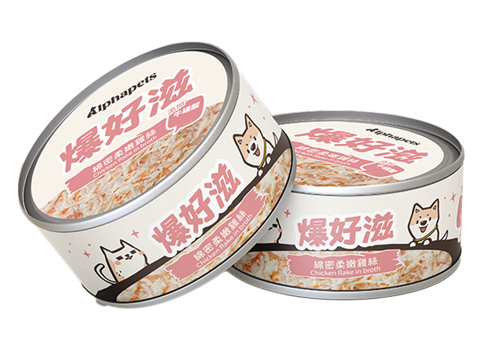 爆好滋 貓狗通用 無膠鮮肉湯罐 80g x 24罐/箱