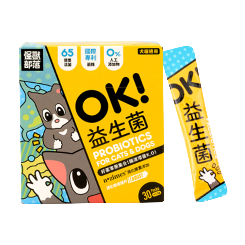 LitoMon怪獸部落 OK ! 益生菌 腸胃保健 犬貓適用 1.5g