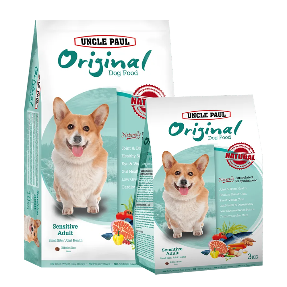 UNCLE PAUL保羅叔叔 低敏成犬 小顆粒關節保健犬糧 狗飼料 3KG