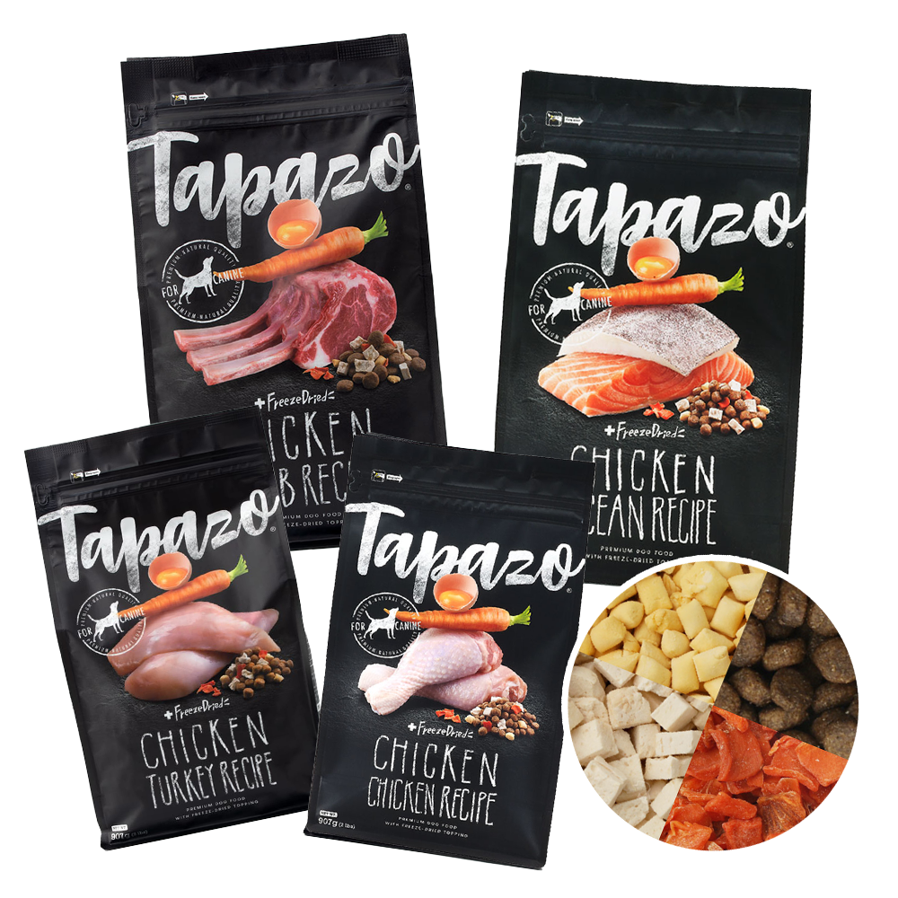 Tapazo 特百滋 凍乾三重奏 成幼犬 熟齡犬 低敏配方 乾糧 狗飼料 2磅 / 5磅