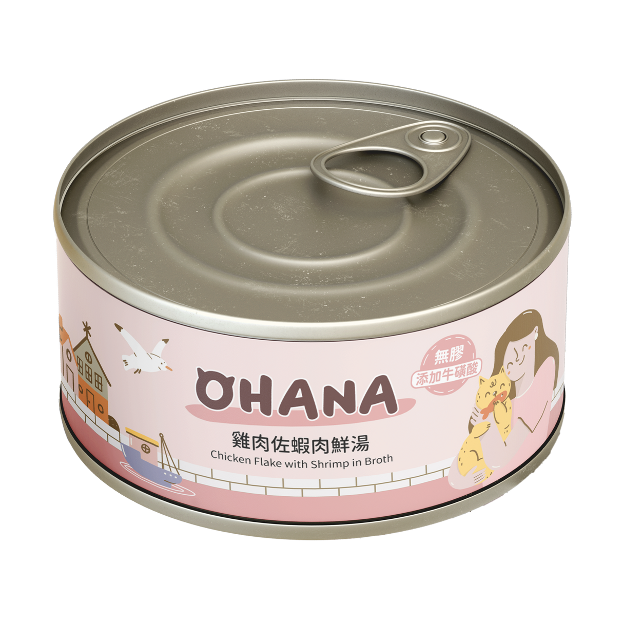 OHANA 歐哈吶 鮪魚白肉系列 / 鮮嫩雞肉系列 天然無膠無穀貓湯罐 80g x 24罐 /箱【*自由搭24罐 隨意下單任一項,訂單備註口味及數量即可】