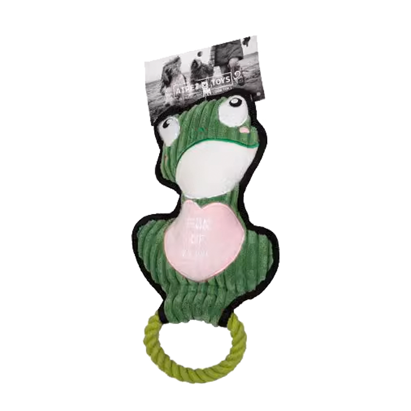 Q-MONSTER 拉環動物家族 拉扯 耐咬 發聲玩具