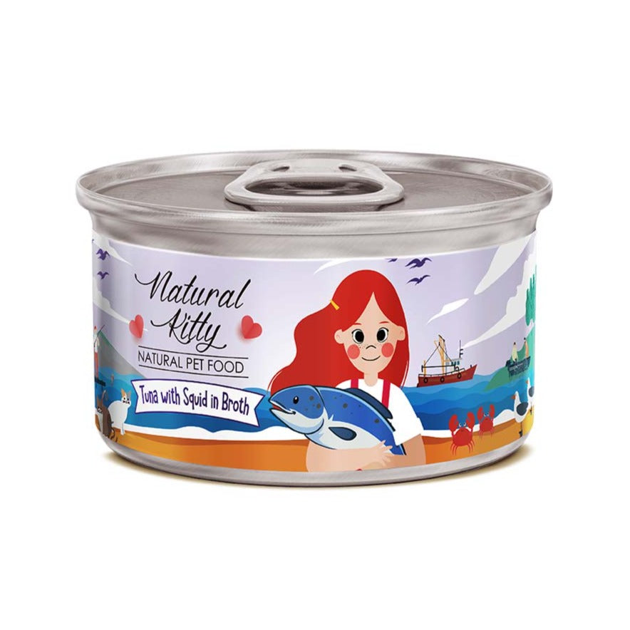 NaturalKitty自然小貓 無膠肉湯罐系列 12種口味 80g