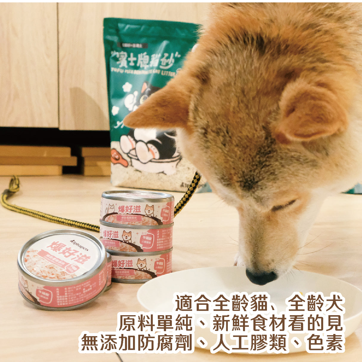 爆好滋 貓狗通用 無膠鮮肉湯罐 80g x 24罐/箱