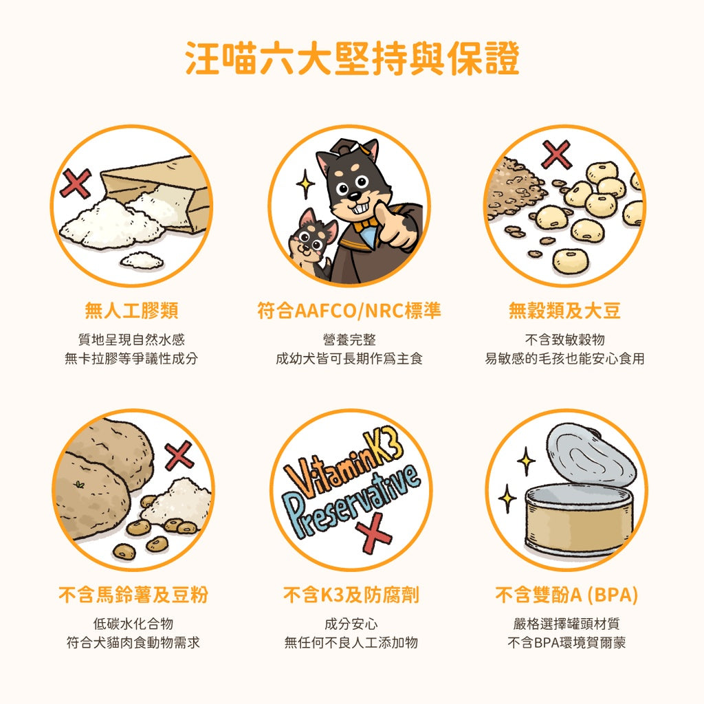 DogCatStar汪喵星球 犬用Fantastic 95%鮮肉無膠主食罐 85g x 24罐 | 165g x 12罐/箱
