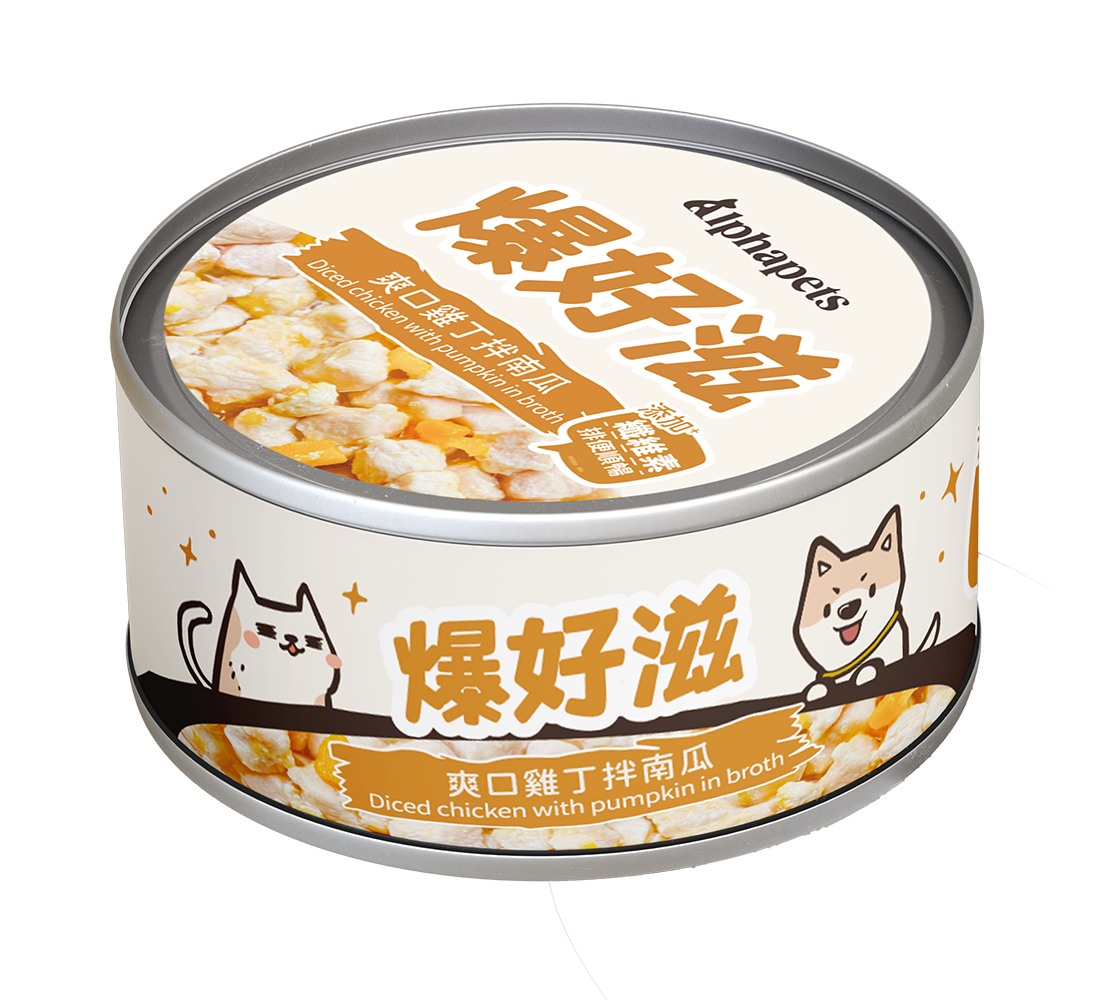 爆好滋 貓狗通用 無膠鮮肉湯罐 80g