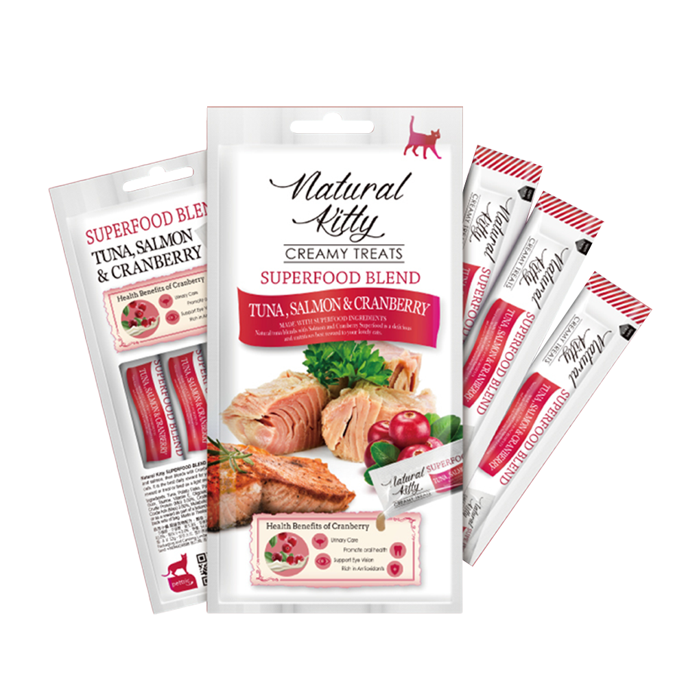Natural Kitty 自然小貓 超級食物營養肉泥 4入/包