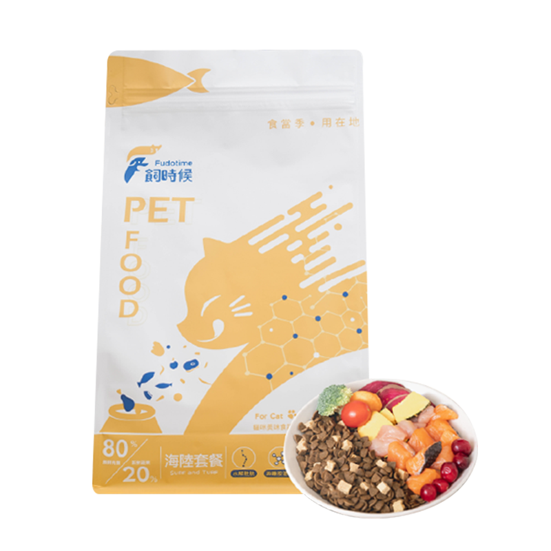 Fudotime 飼時候 無穀貓糧 海陸套餐 水解凍晶技術 挑嘴貓的最愛 1.5kg