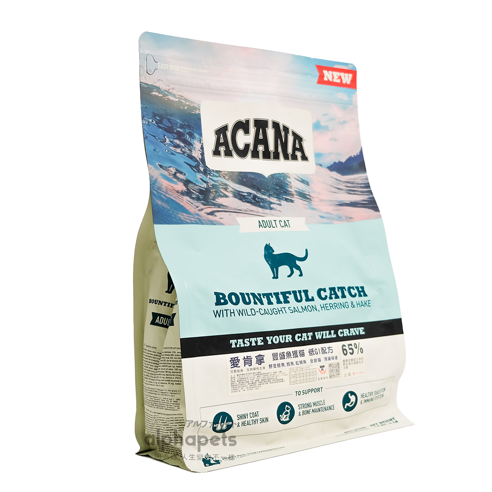 ACANA愛肯拿 貓全新口味 低GI配方 第一盛宴 田園收穫 豐盛漁獲 室內開胃 貓糧 貓飼料