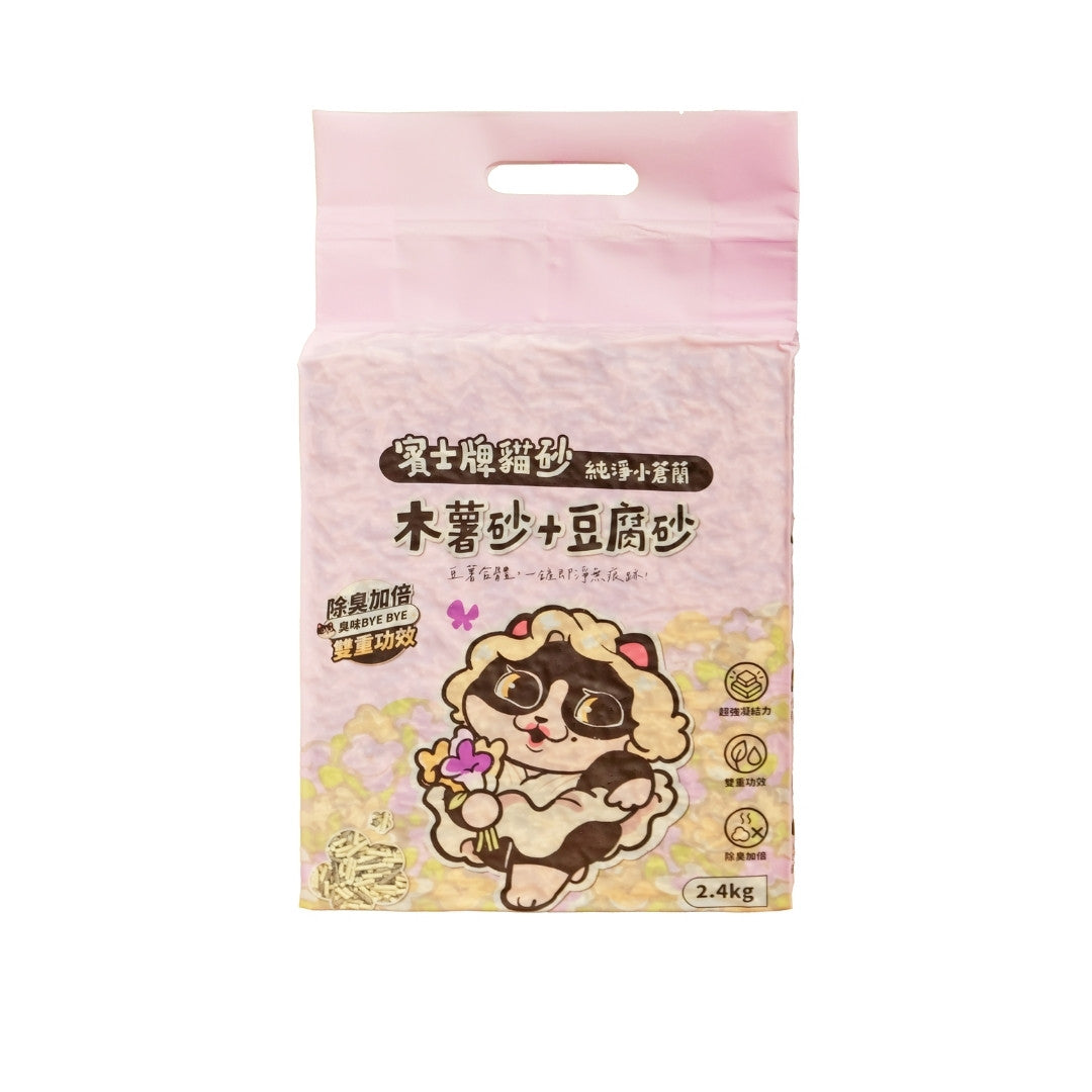 賓士牌貓砂 木薯砂+豆腐砂 2.4kg/包