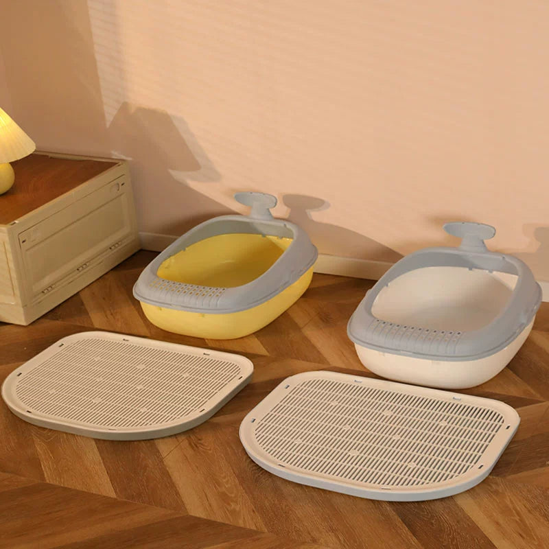 圓弧形貓砂盆墊 寵物落砂墊 集塵墊 腳踏墊