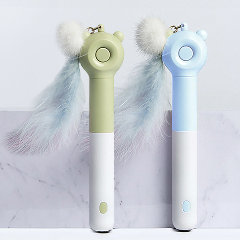 AIWO 艾窩 小熊雷射逗貓棒 可伸縮逗貓棒