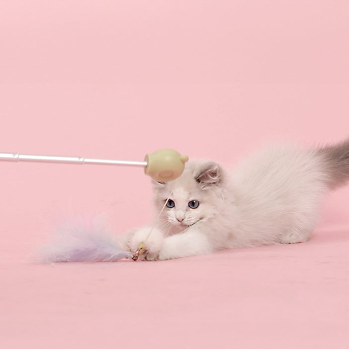 AIWO 艾窩 小熊雷射逗貓棒 可伸縮逗貓棒
