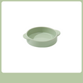 色釉雙耳碗 淺碗 綠