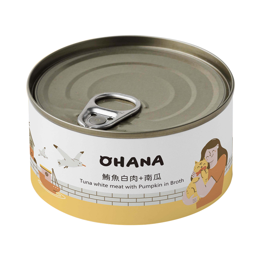 OHANA 歐哈吶 鮪魚白肉系列 / 鮮嫩雞肉系列 天然無膠無穀貓湯罐 80g x 24罐 /箱【*自由搭24罐 隨意下單任一項,訂單備註口味及數量即可】