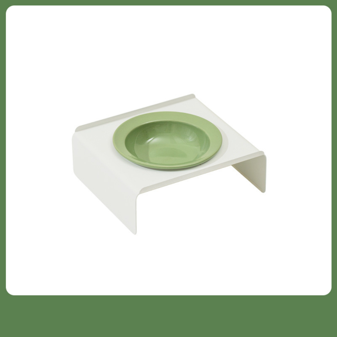 草帽陶瓷寵物碗 雙口鐵架款 3個顏色 單碗 雙碗