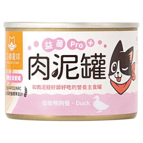 DogCatStar 汪喵星球 益菌PRO+ 綿密肉泥 主食罐 80g