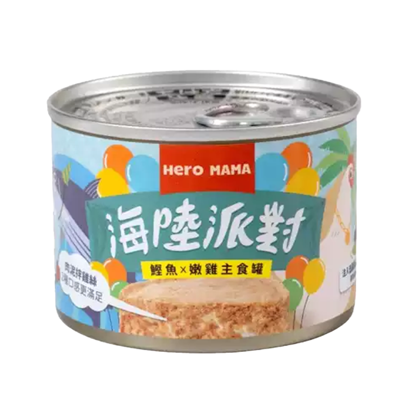 HeroMama 海陸派對主食罐 貓主食罐 80g
