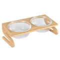 竹S架玻璃碗 雙碗組 / 17.5 cm