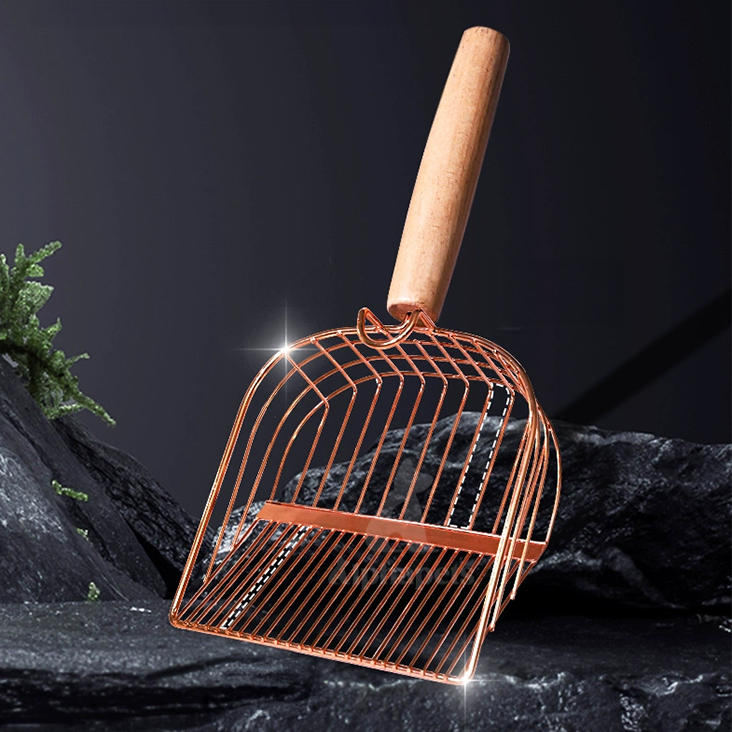 金屬電鍍貓砂鏟 大小間距設計 貓砂鏟