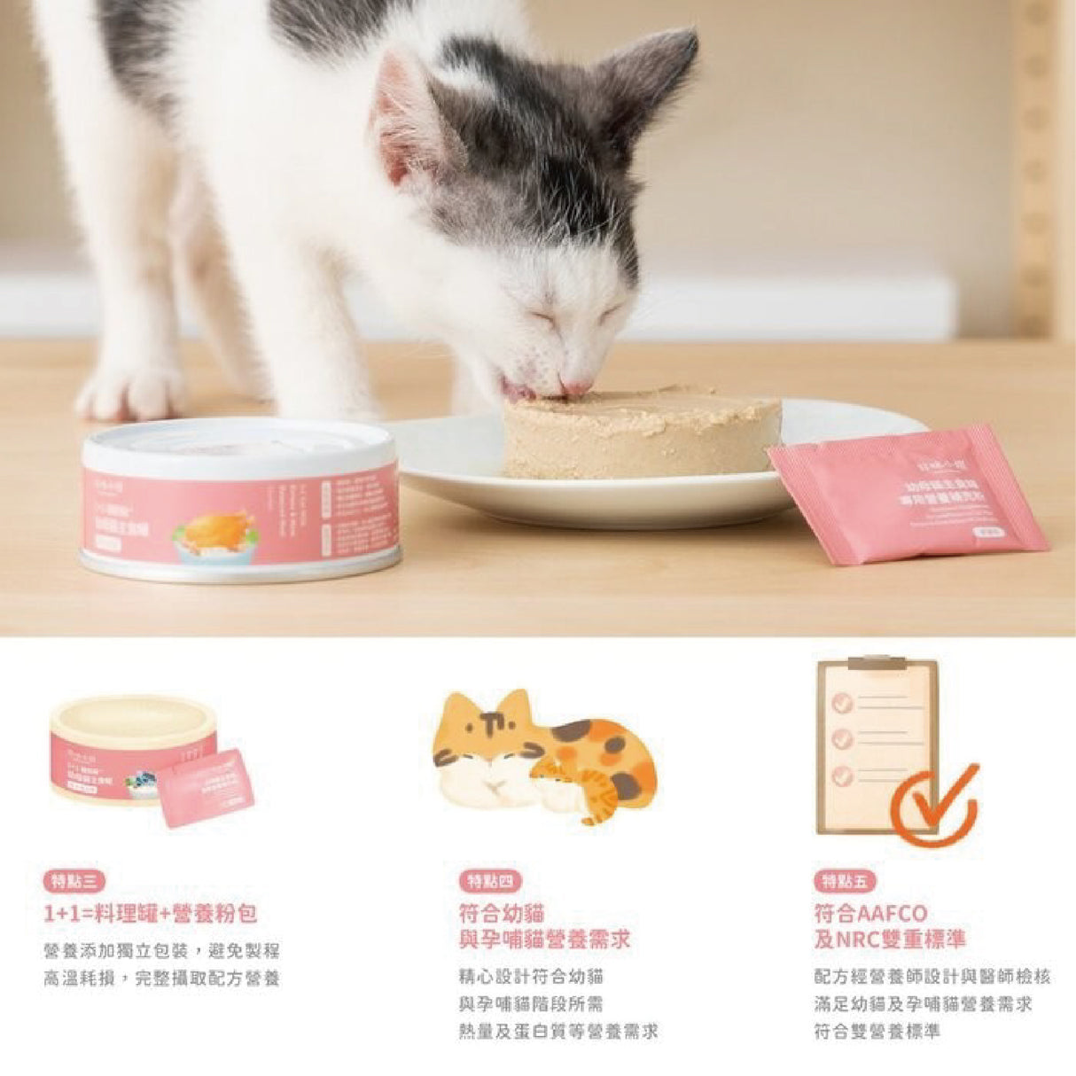 Lady Flavor好味小姐 1+1貓奶粉幼母貓主食罐 貓罐頭 貓主食