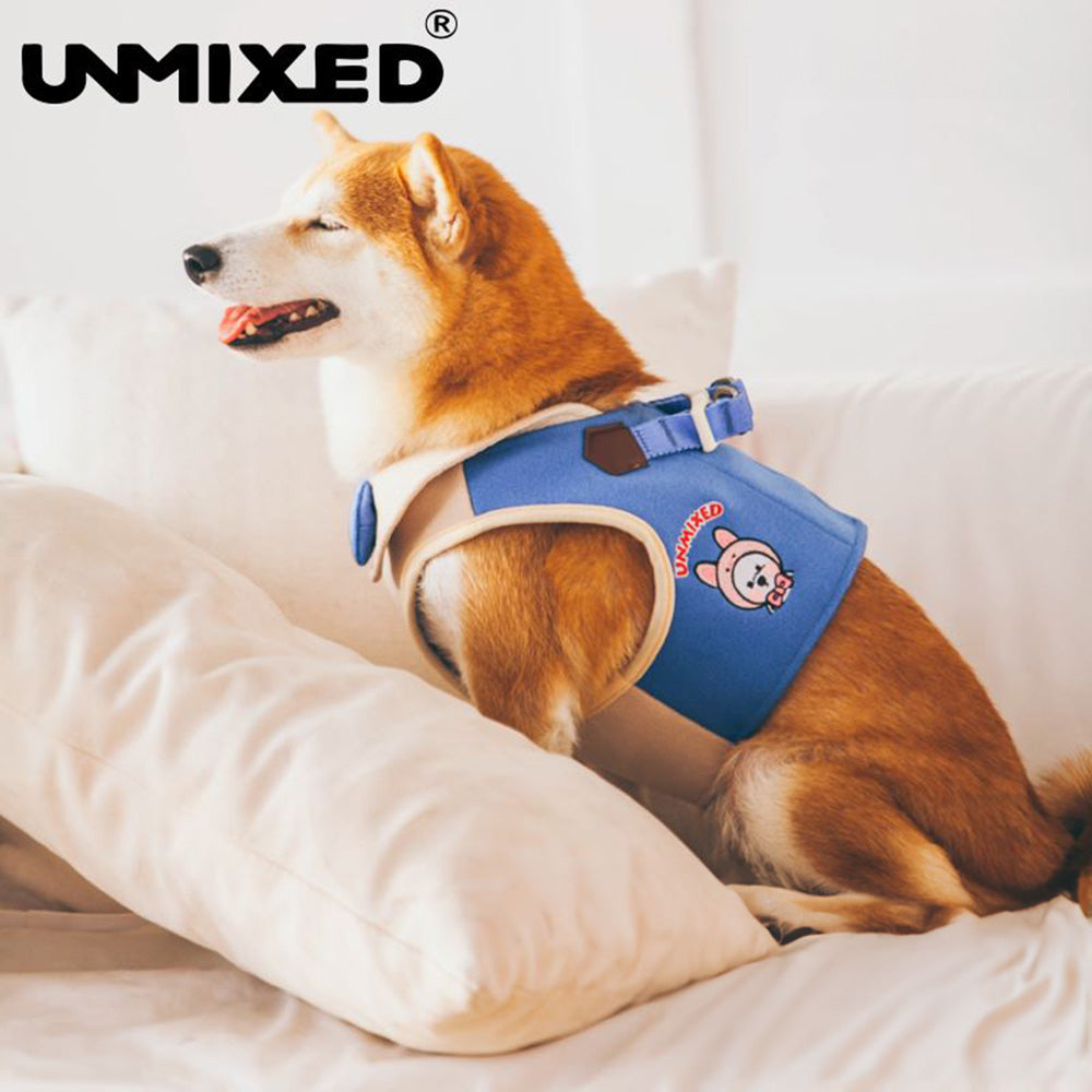 UNMIXED 倫敦學院風 寵物胸背帶+牽繩組 4種尺寸