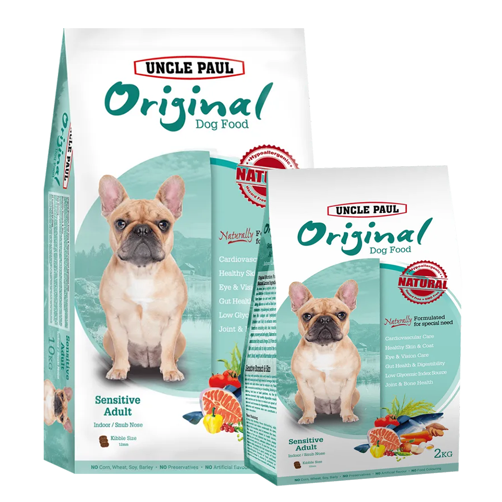 UNCLE PAUL保羅叔叔 低敏成犬 室内 / 短鼻犬糧 狗飼料 2kg / 10kg