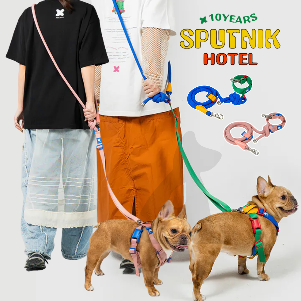 SPUTNIK 10TH YEAR︱多功能圓牽繩 - 拼色 粉色