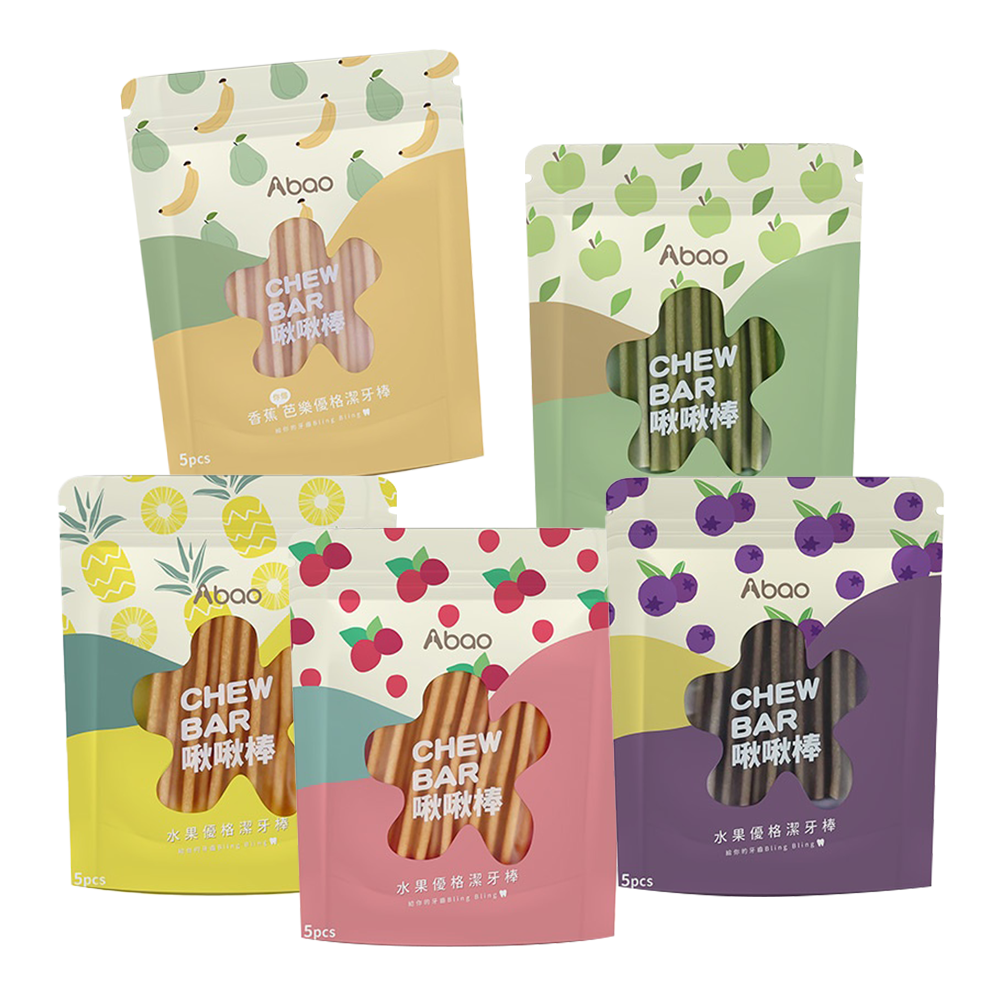 Abao阿寶 水果優格啾啾棒 5種口味 65g (5入)