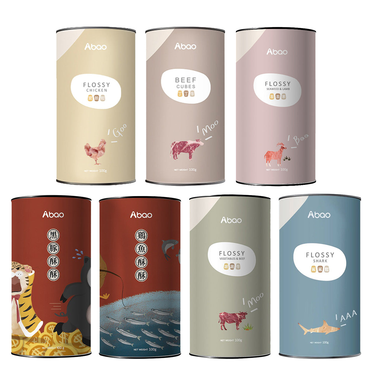 Abao阿寶 原肉拌飯肉鬆 7種口味 100g