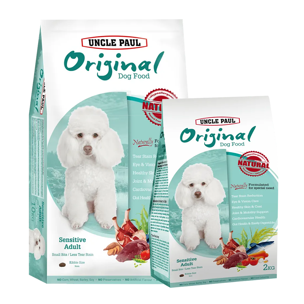 UNCLE PAUL保羅叔叔 低敏成犬 低淚痕 小顆粒護眼犬糧 狗飼料 2kg / 10kg