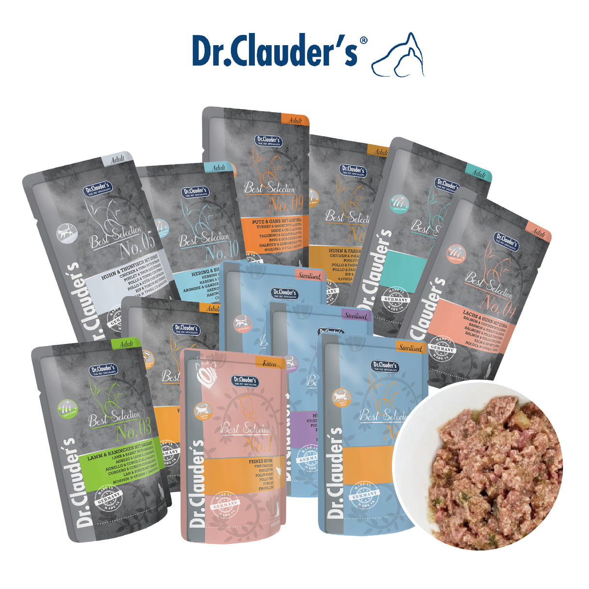 Dr.Clauder's克勞德博士 嚴選主食貓餐包 85g